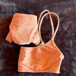Triangl swimwear velvet bikini tan